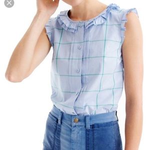 Sleeveless button-up blouse